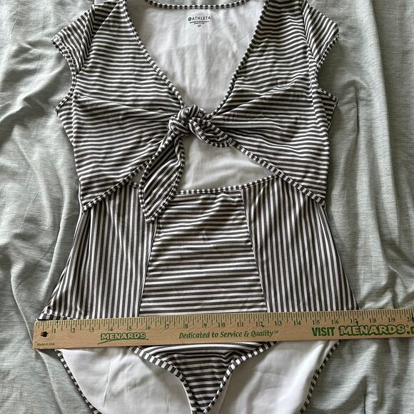 Altheta Womens One Piece Swim Suit Size LT Tie Front Beach Vacation Resort - Picture 11 of 11